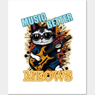 Music better meows Posters and Art